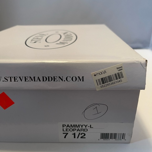 Steve Madden Leopard Print Platform Wedges Size 7.5 - Picture 5 of 5